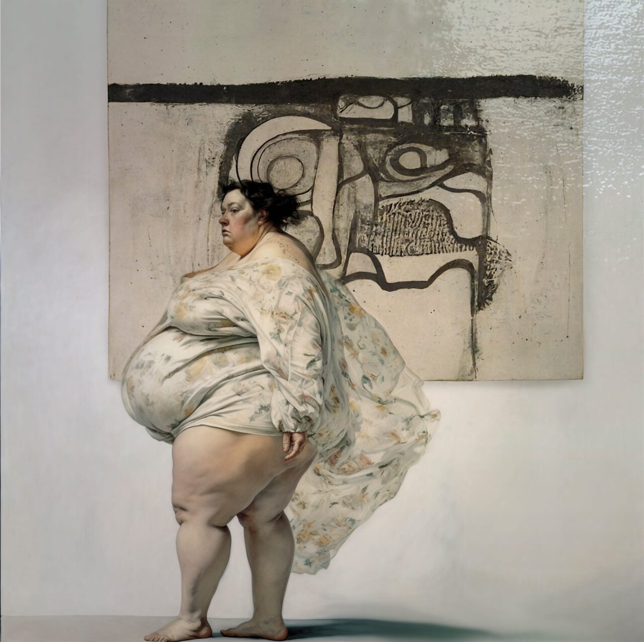 Retrato de Rafael Palma en su estudio rodeado de arte