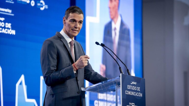 Pedro S&aacute;nchez hablando sobre financiaci&oacute;n entre el Gobierno y ERC