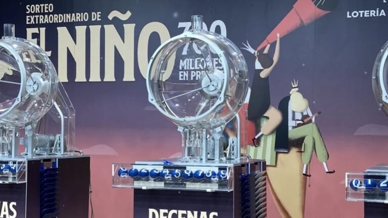 Imagen del sorteo extraordinario de la Loter&iacute;a del Ni&ntilde;o 2026 en Madrid.
