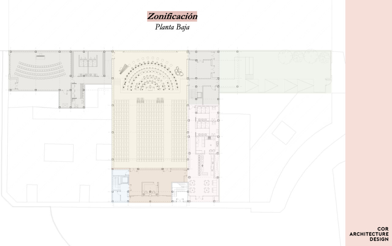 Plano de zonificaci&oacute;n del Auditori Municipal de Felanitx