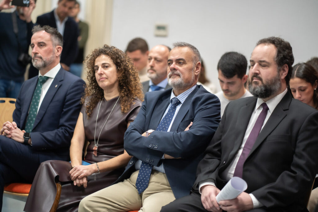 Asistentes en la presentaci&oacute;n del sistema ERTMS de seguridad ferroviaria