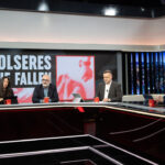 Panel de discusi&oacute;n en el programa Torn de Paraula con varios presentadores