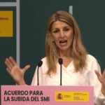 La vicepresidenta segunda del Gobierno presenta el acuerdo del salario m&iacute;nimo interprofesional.