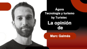 Retrato de Marc Galm&eacute;s en el contexto de tecnolog&iacute;a y turismo