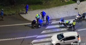 Atropello de un peat&oacute;n en un paso de cebra en Palma.