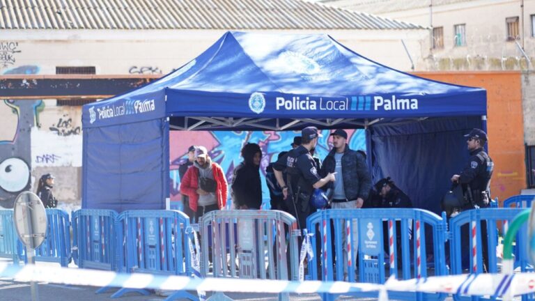 Arranca el operativo de control de la Policía Local en la antigua cárcel de Palma