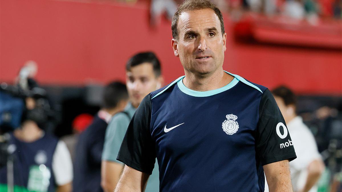 Jagoba Arrasate, exentrenador del RCD Mallorca, en un partido reciente.