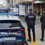 Agentes de la Polic&iacute;a Nacional en Palma durante una detenci&oacute;n.