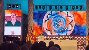 Marga Prohens durante su discurso en el acto institucional del Govern.