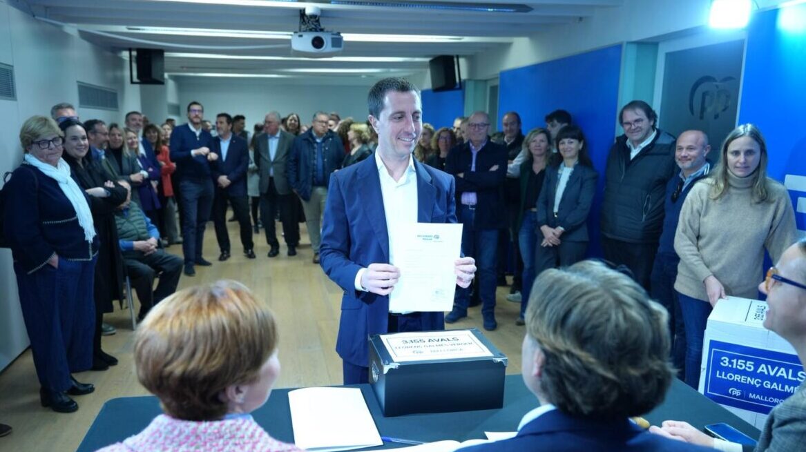 Lloren&ccedil; Galm&eacute;s presenta avales para su reelecci&oacute;n en el PP de Mallorca