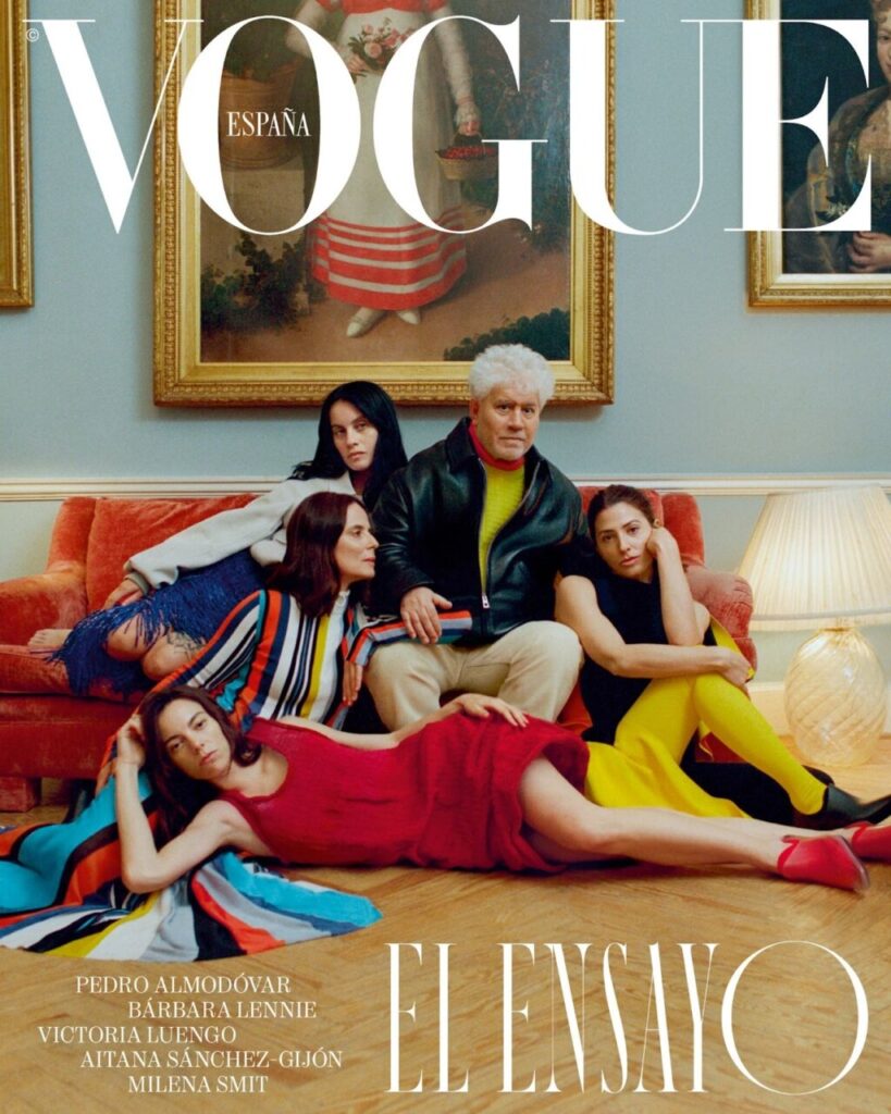 Victoria Luengo y Pedro Almod&oacute;var en la portada de Vogue Espa&ntilde;a