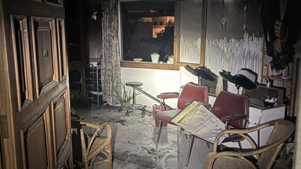 Interior de una vivienda afectada por un incendio en Algaida