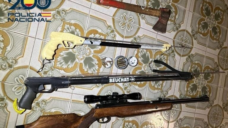 Varias armas intervenidas en una operaci&oacute;n policial en Palma.