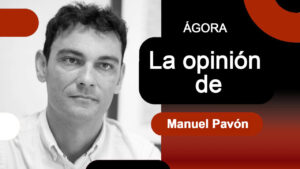 Retrato de Manuel Pav&oacute;n en el contexto de su opini&oacute;n sobre inmigraci&oacute;n en Baleares.