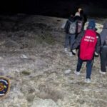 Bomberos de Mallorca rescatando excursionistas en Sa Fosca durante la noche
