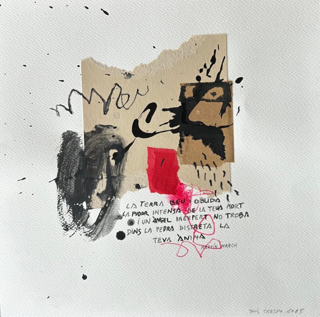 Poema de Mart&iacute;n March en una pintura