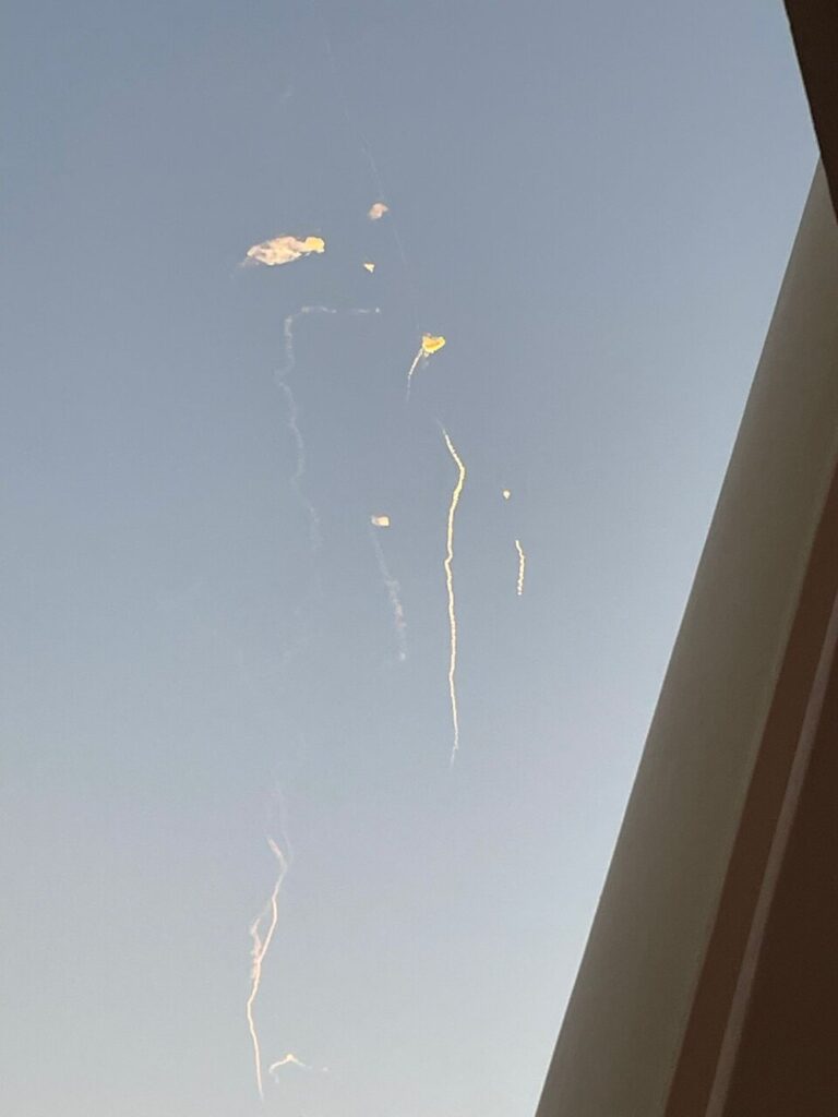 Misiles interceptados por la defensa antia&eacute;rea de Qatar