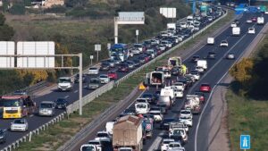 Un accidente en la autopista de Llucmajor grandes retenciones