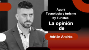 Adri&aacute;n Andr&eacute;s en un evento sobre tecnolog&iacute;a y turismo