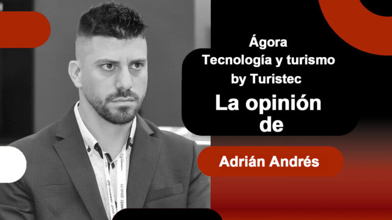 Adrián Andrés en un evento sobre tecnología y turismo