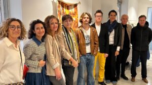 Grupo de alumnos y equipo de ADEMA en la Fundaci&oacute;n Barcel&oacute;