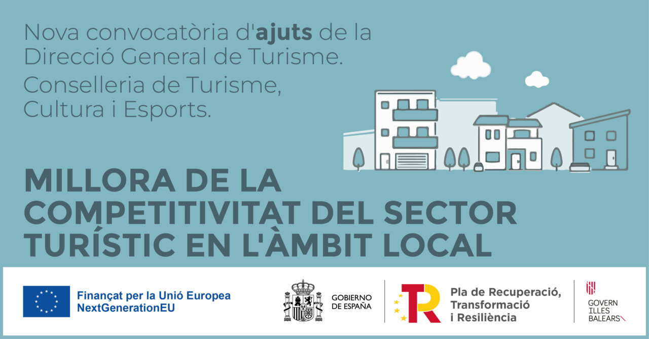 Banner informativo sobre mejora de la competitividad tur&iacute;stica en Baleares