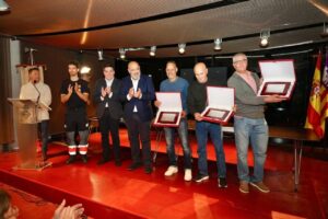 Acto de homenaje a bomberos jubilados en Palma de Mallorca