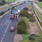 Arde un cami&oacute;n en la carretera de Valldemossa
