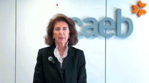 Carmen Planas hablando sobre la econom&iacute;a balear en la CAEB