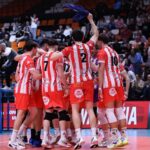 Equipo del CV Manacor celebrando su victoria en la Copa del Rey 2026