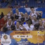 Jugadoras de la selecci&oacute;n espa&ntilde;ola de baloncesto celebrando su clasificaci&oacute;n al Mundial