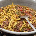 Plato de sepia guisada con patatas en la Fira de sa S&egrave;pia