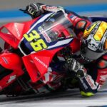 Joan Mir compitiendo en MotoGP con su Honda RC 213 V