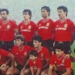 Equipo del RCD Mallorca durante el ascenso a Primera Divisi&oacute;n en 1989