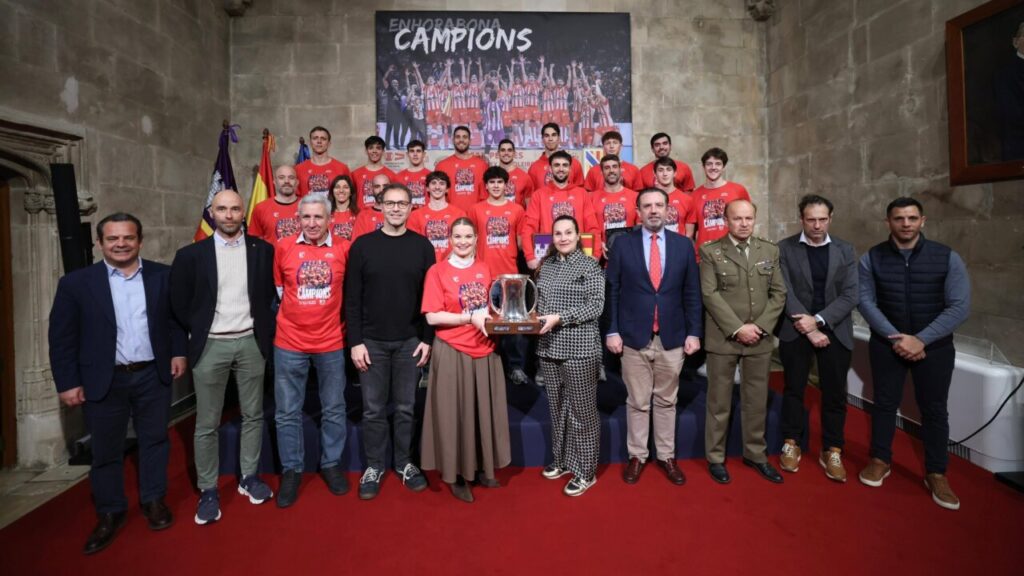 Recepci&oacute;n del equipo de Manacor tras ganar la Copa del Rey 2026