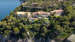 Vista a&eacute;rea de mansiones de Nikolai Kolesov en Mallorca