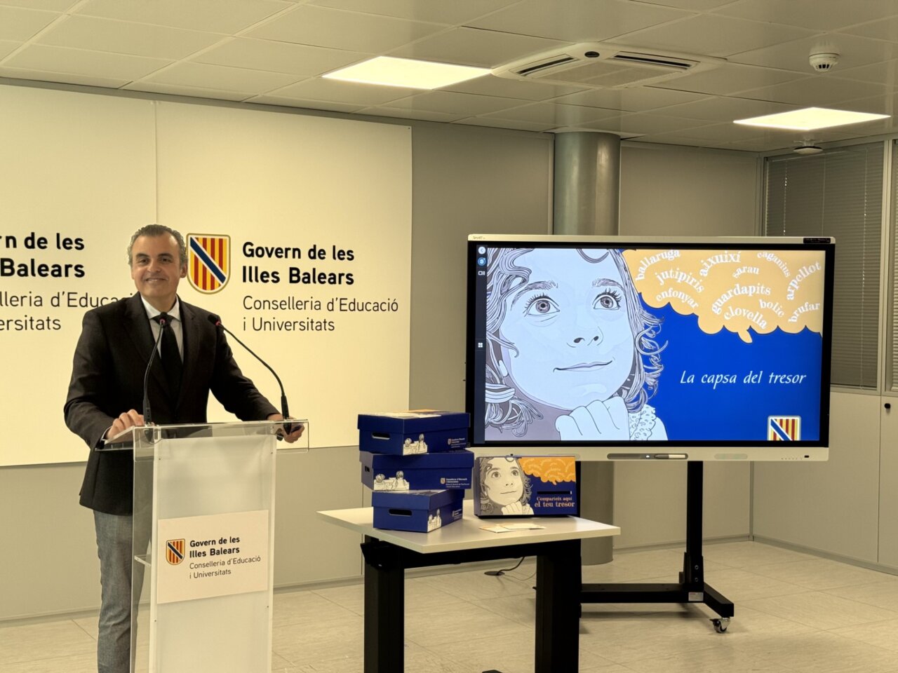Presentaci&oacute;n del proyecto La Capsa del Tresor en el Govern de les Illes Balears
