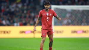 Sam&uacute; Costa en partido amistoso entre Portugal y M&eacute;xico.