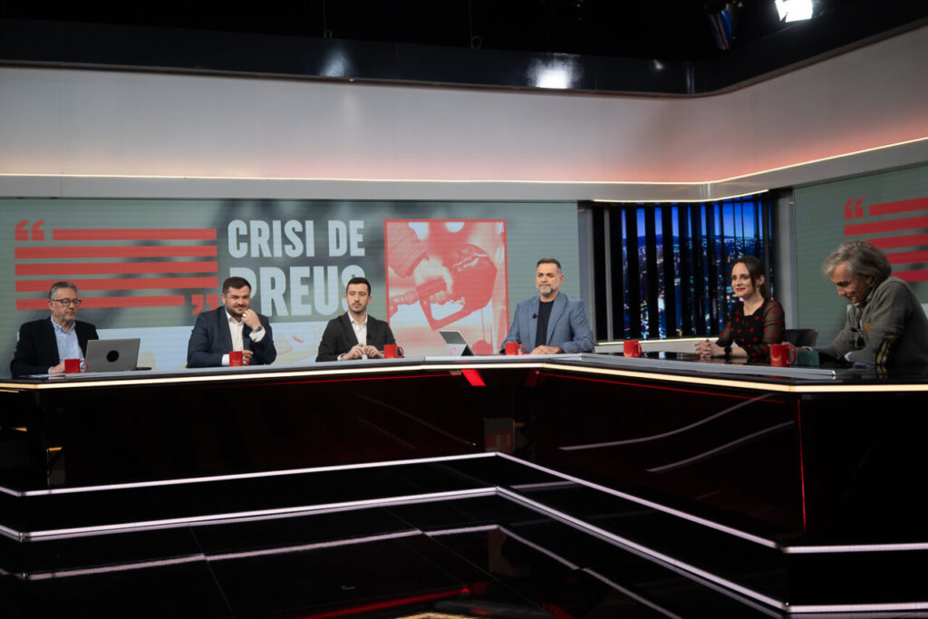 Panel de discusi&oacute;n en el programa Torn de Paraula sobre crisis de precios.