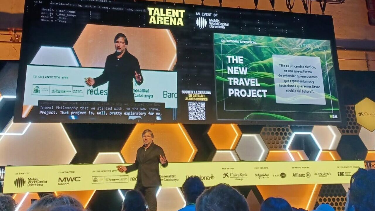 Presentaci&oacute;n de W2M en el Mobile World Congress sobre el nuevo proyecto de viaje.