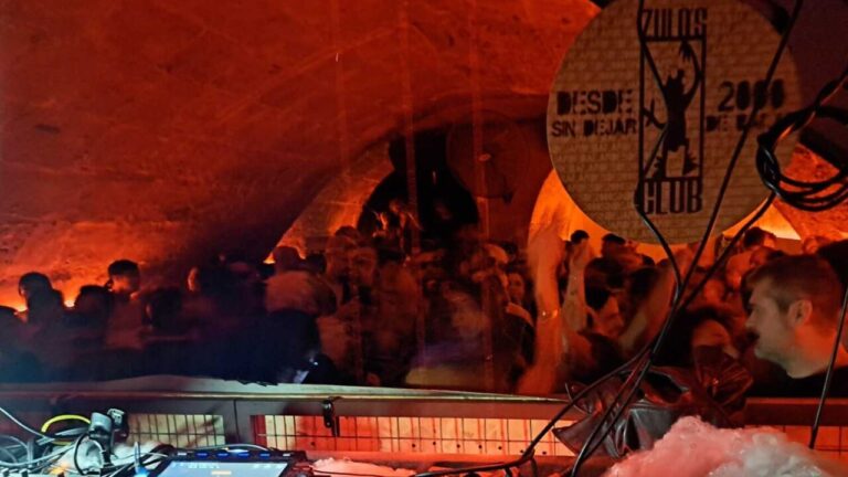 Fiesta de Carnaval en Zulos Club con DJ y público animado