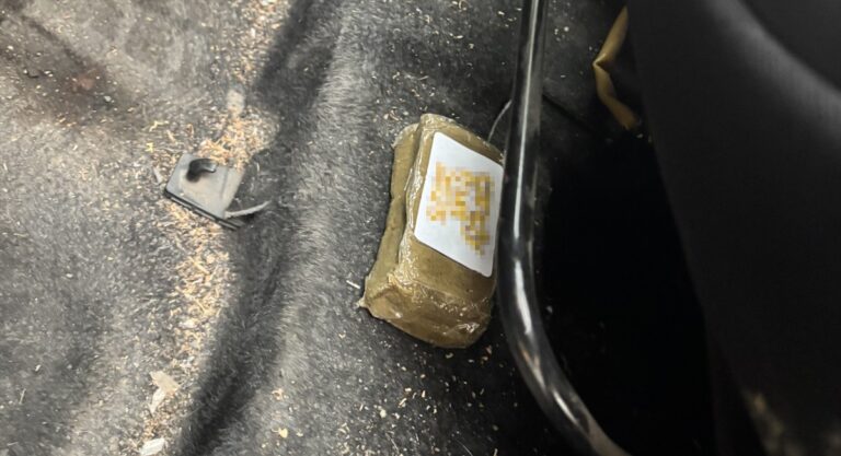 Frenazo, nervios y un ladrillo de hach&iacute;s bajo el asiento