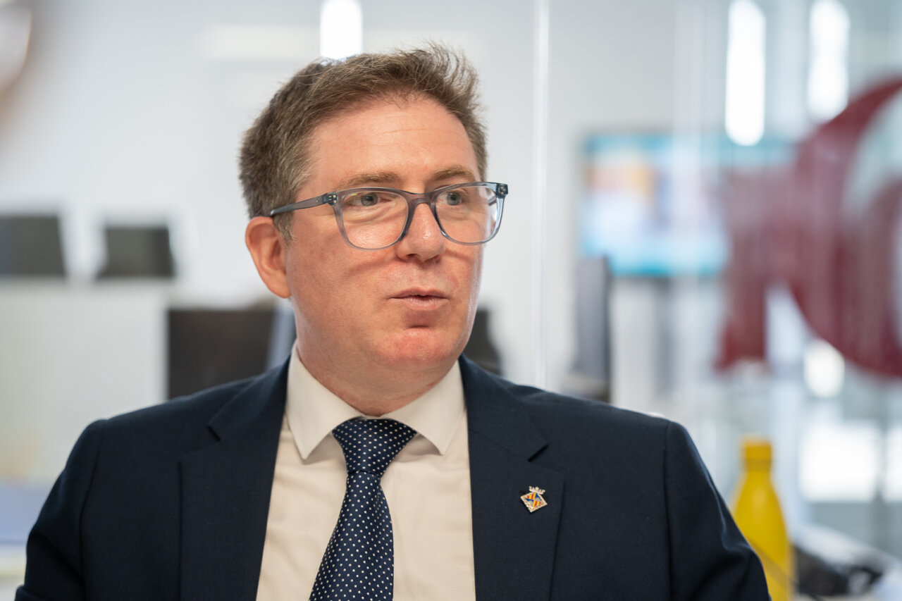 Guillem Ginerd, consejero de turismo de Mallorca, en una entrevista