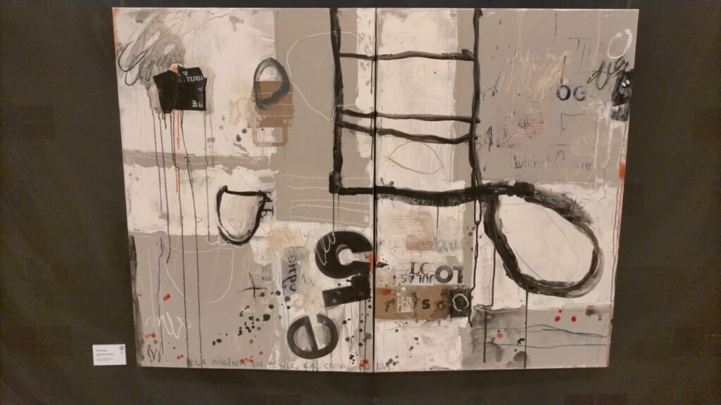 Obra abstracta presentada en el certamen de pintura en Palma