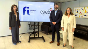 Carmen Planas, Antoni Ju&aacute;rez y Patricia Moreno en evento de Fi Group by Epsa