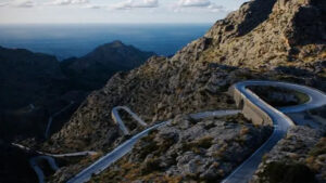 Vista panor&aacute;mica de la carretera de Sa Calobra en Mallorca