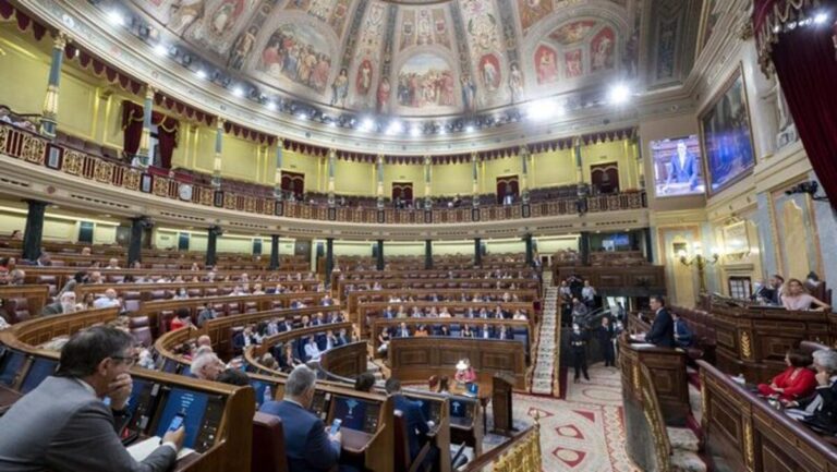 Vista del Congreso de los Diputados durante la votaci&oacute;n sobre alquileres