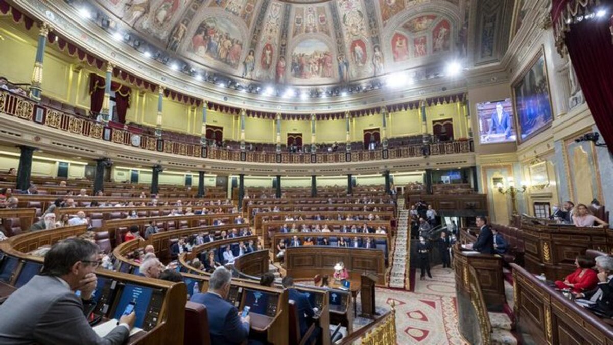 Vista del Congreso de los Diputados durante la votaci&oacute;n sobre alquileres