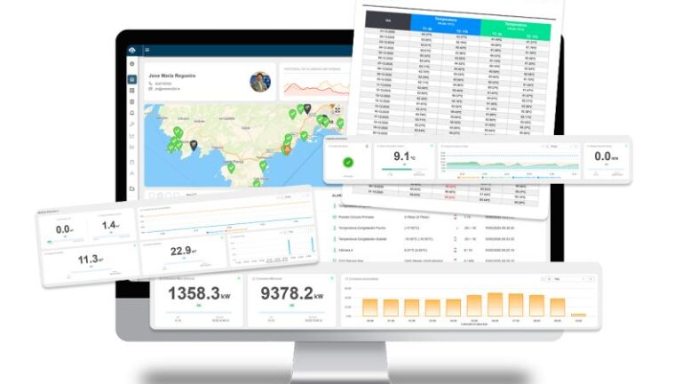 Interfaz de la plataforma Connect24 mostrando datos de instalaciones t&eacute;cnicas