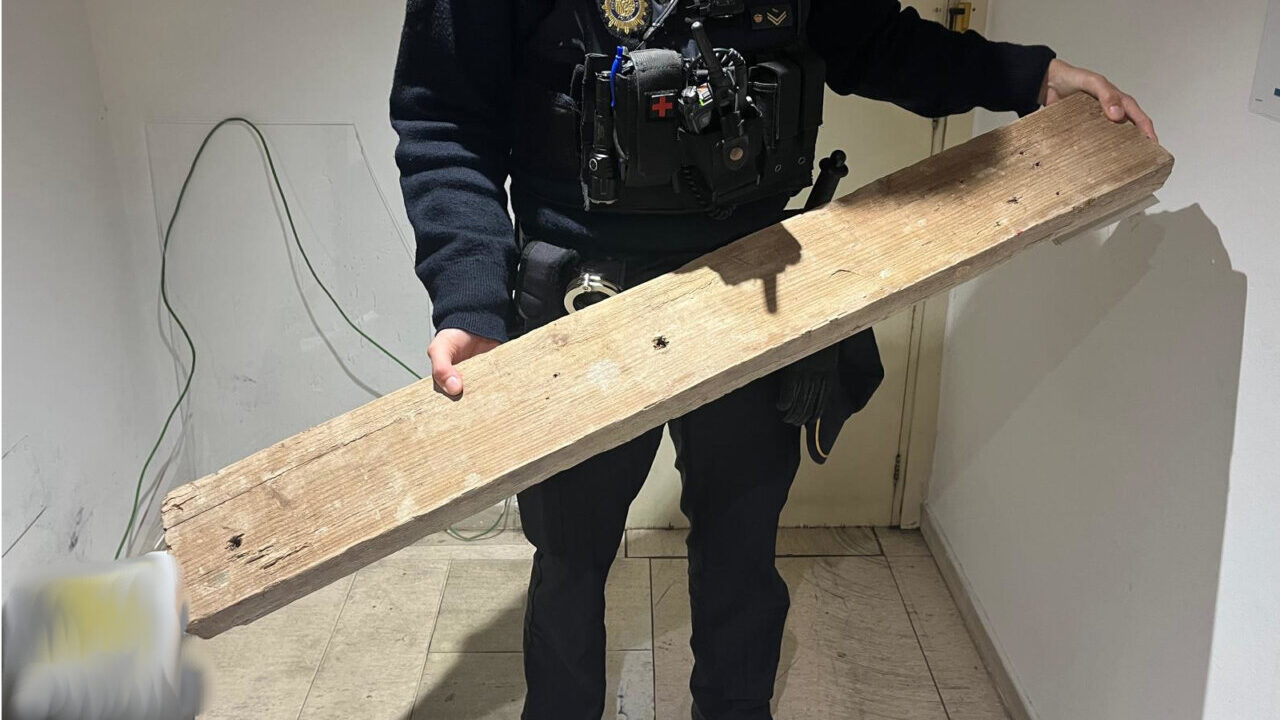 Destrozos en cadena a golpe de tabl&oacute;n en la madrugada palmesana
